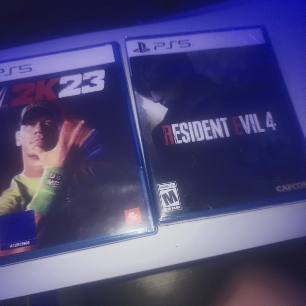 2 Brand New PS5 Games Resident Evil 4 & WWE 2K23
